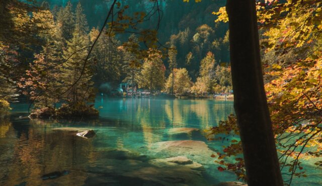 Malerische Landschaften wie der Blausee locken viele Touristen in die Schweiz